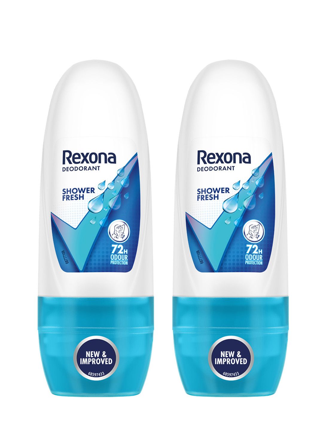 REXONA Women Set of 2 Shower Fresh Roll On Deodorant for 72HR Odour Protection - 25ml Each-image-18