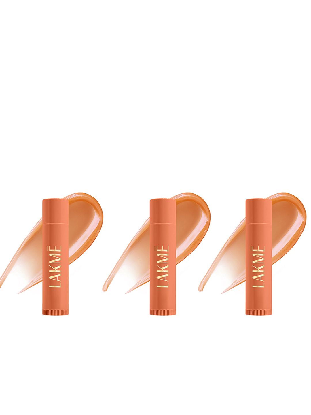 Lakme Set of 3 Lip Love Care Stick 24Hr Moisturization with SPF 15 4.5g Each - Caramel-image-29