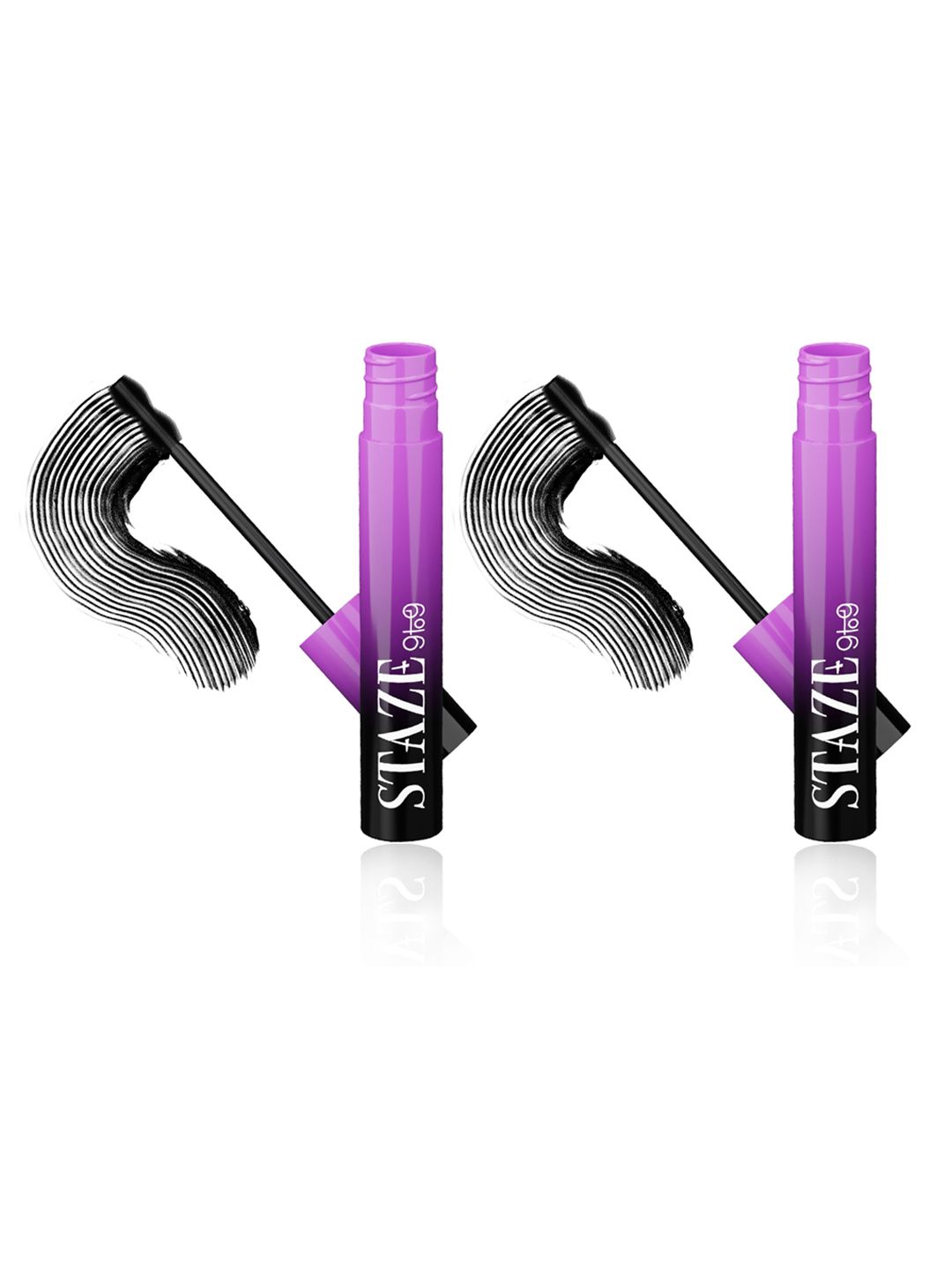 STAZE 9to9 Set of 2 All Eyes On You Volumizing & Waterproof Mascara - Blackest Black 01-image-24