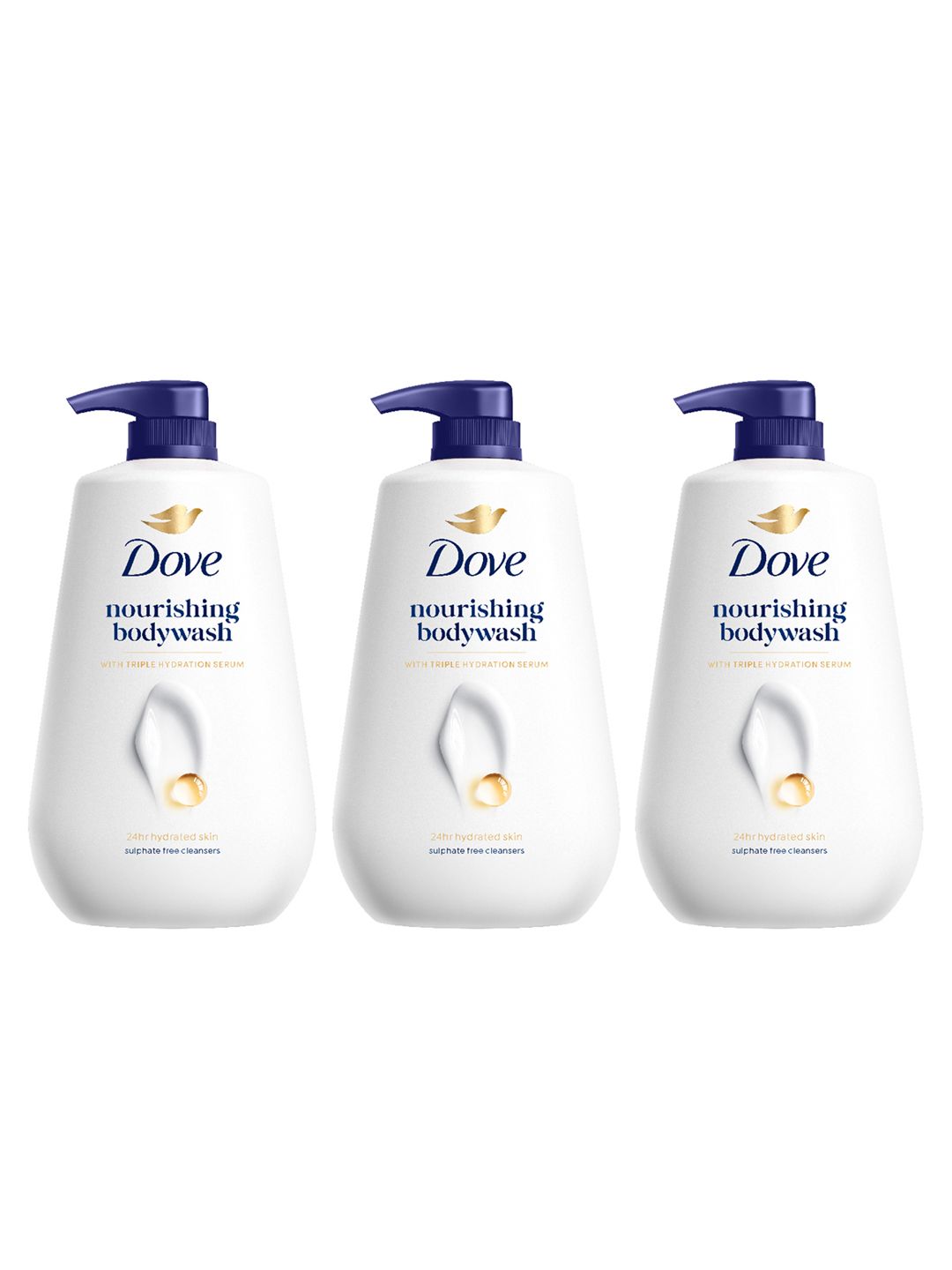 Dove Set of 3 Nourishing Body Wash with Triple Hydration Serum - 825ml each-picture-31