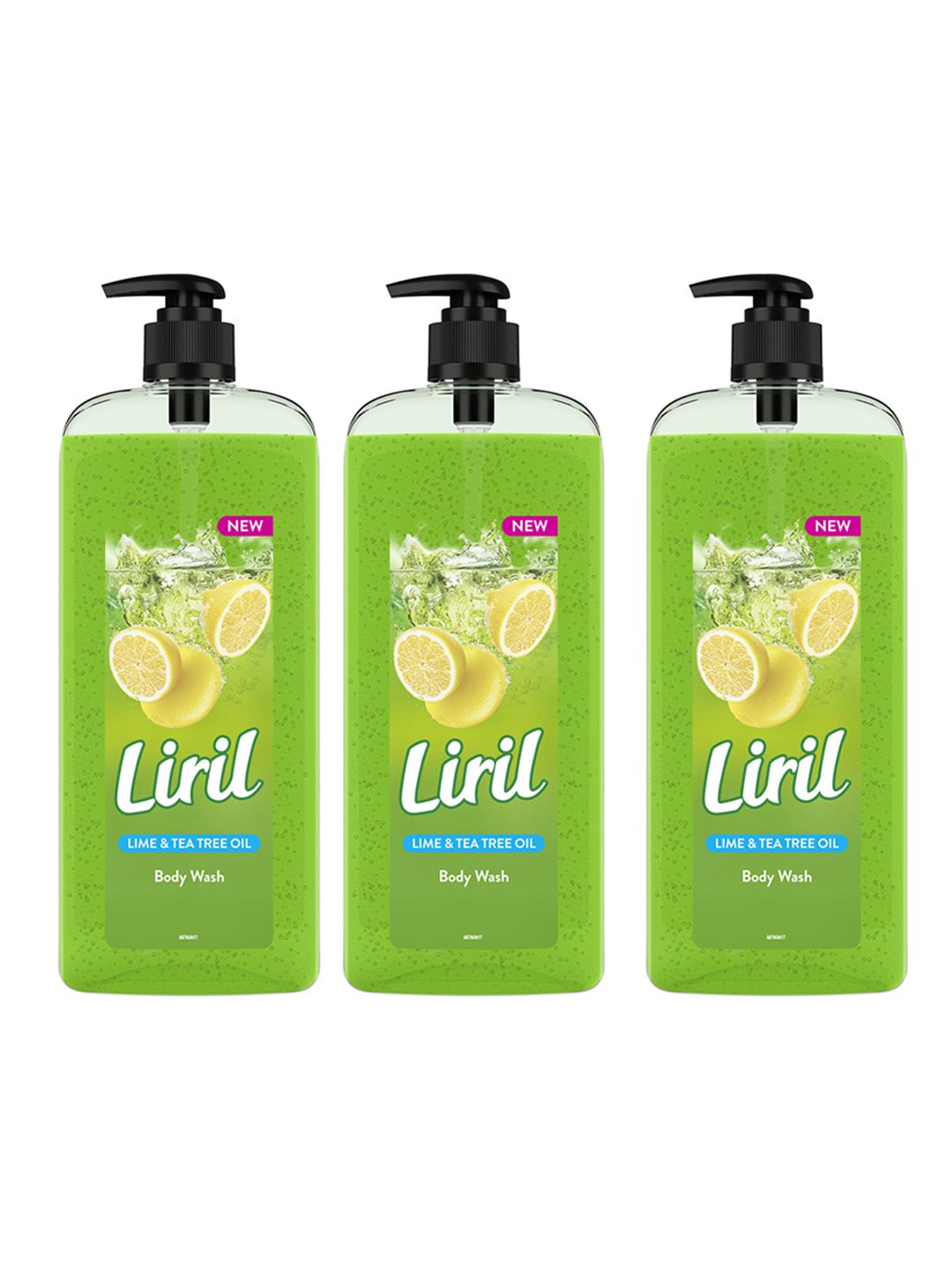Liril Set Of 3 Lime & Tea Tree Oil Body Wash - 750ml Each-image-41