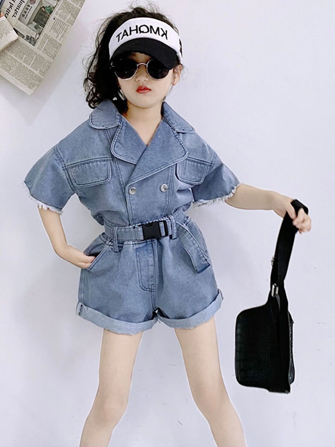 LULU & SKY Girls Organic Cotton Jumpsuit-image-45