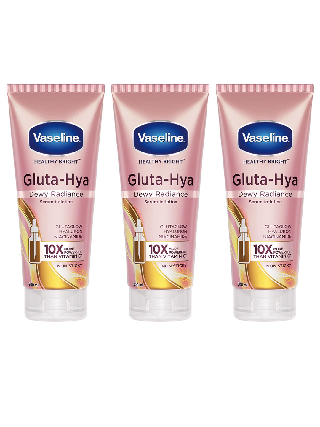 Vaseline Set of 3 Gluta-Hya Dewy Radiance Lotion with Glutathione - 200 ml each-picture-42