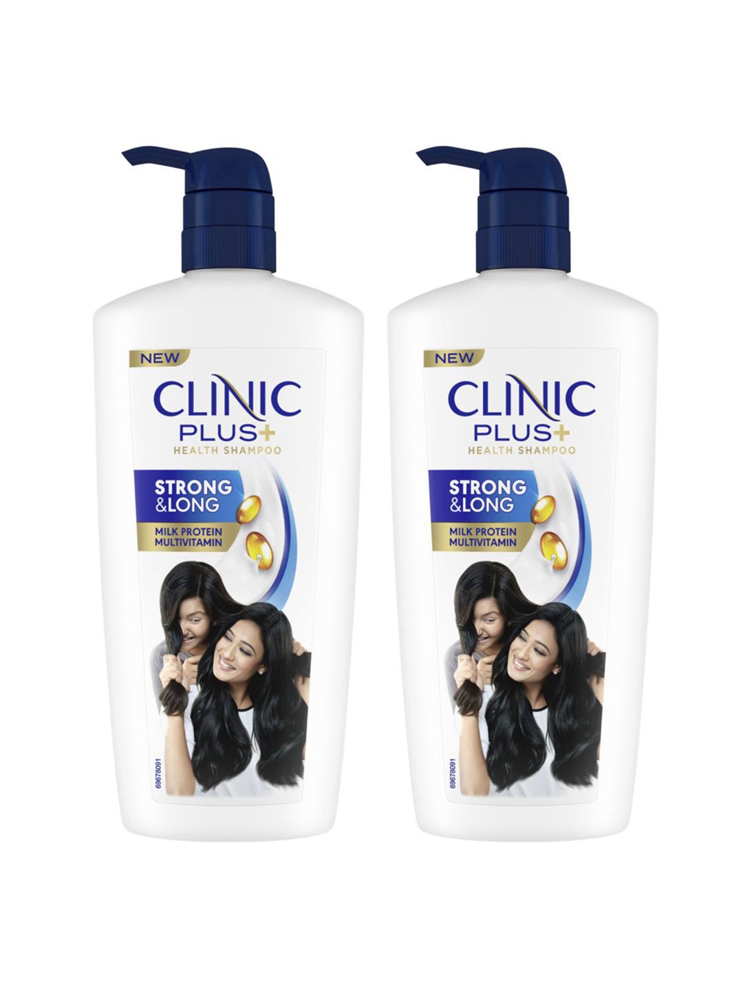 Clinic Plus Set Of 2 Strong & Long Shampoo with Milk Protein & Multivitamins - 650ml Each-image-48