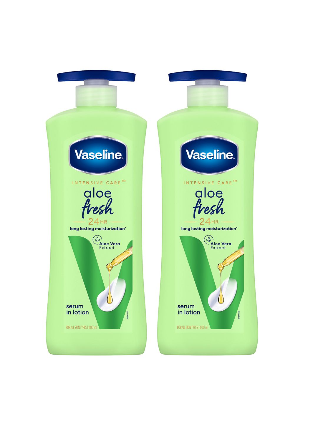 Vaseline Set Of 2 Aloe Fresh 24 Hrs Long Lasting Body Lotion - 600ml Each-image-19