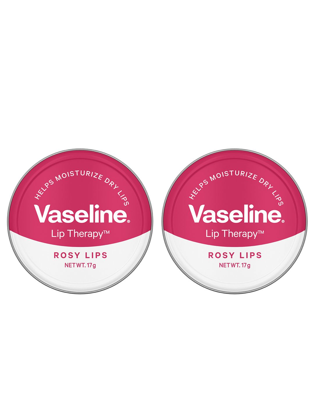 Vaseline Set of 2 Lip Therapy Tins For Moisturised & Soft Lips 17g each - Rosy Lips-image-23