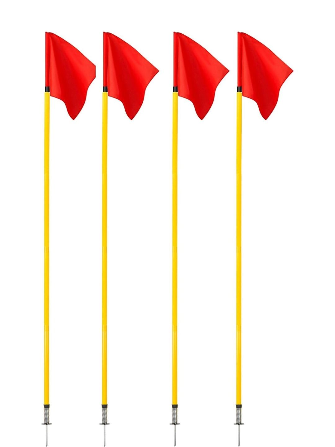 HackerX 4 Pc Spring Corner Portable Soccer Flags-picture-35