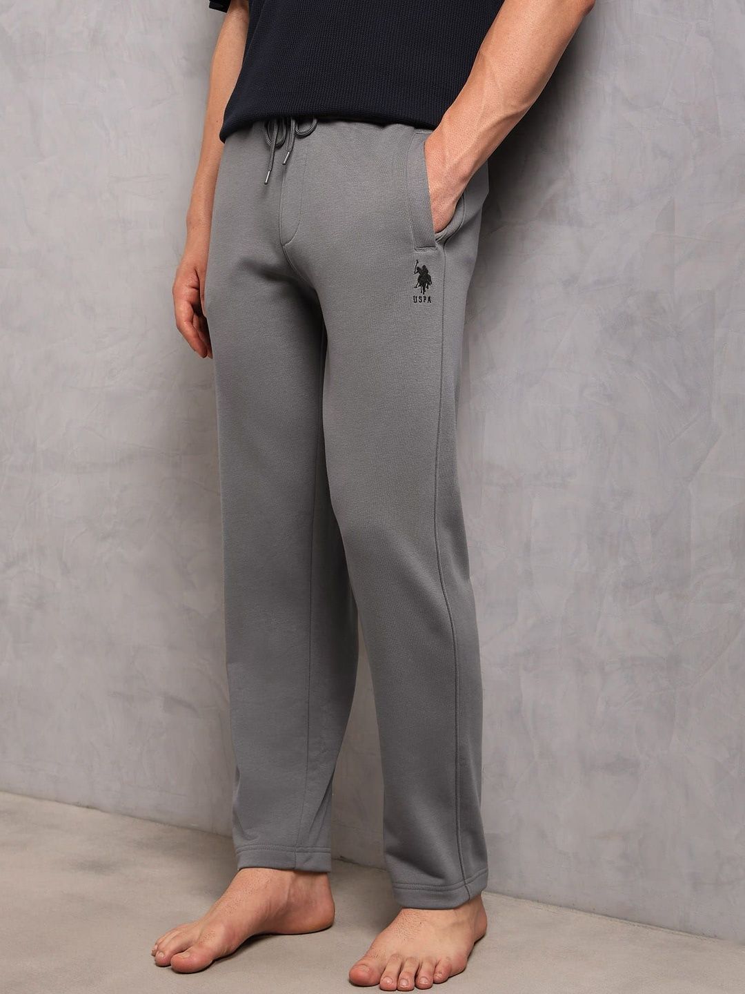 U.S. Polo Assn. Men's OR007 Mid Rise Fleece Lounge Trackpants-image-46