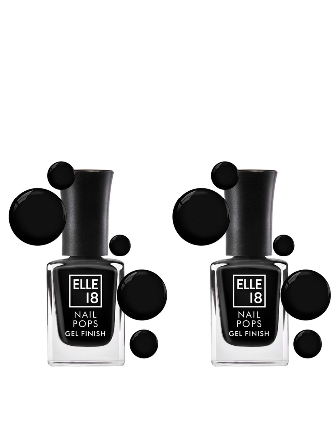 ELLE 18 Set of 2 Gel Finish Long Lasting Chip Resistant Nail Pops 10ml Each - G6-picture-30