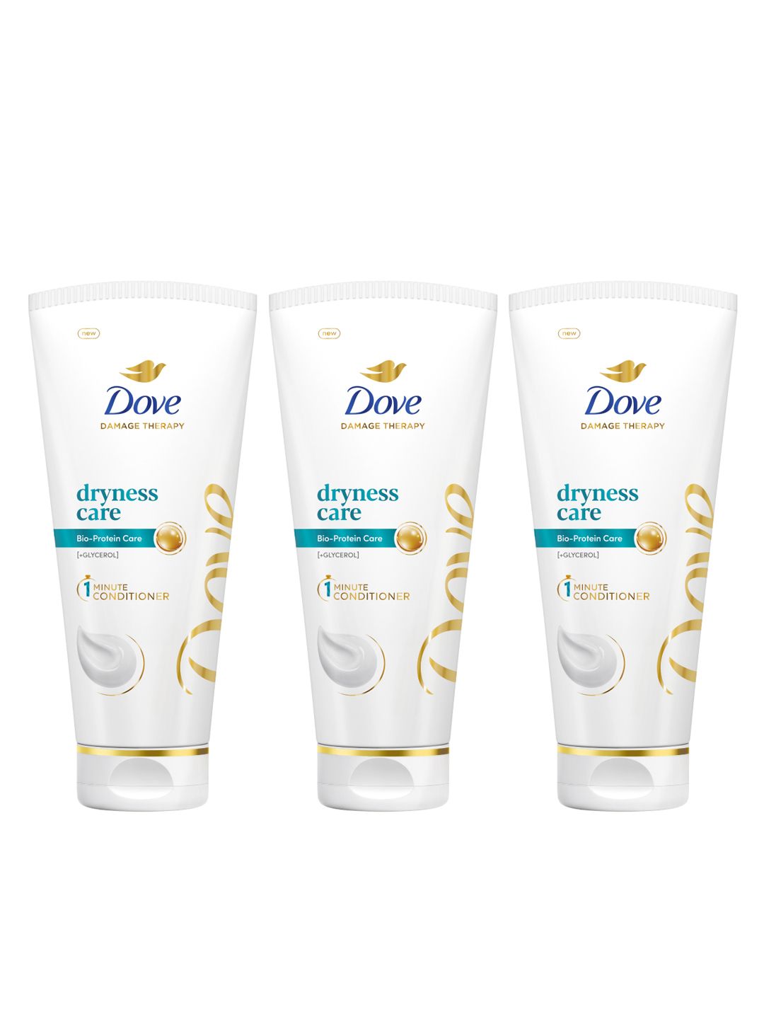Dove Set of 3 Dryness Care Conditioner with Bio-Protein Care - 175ml each-picture-23