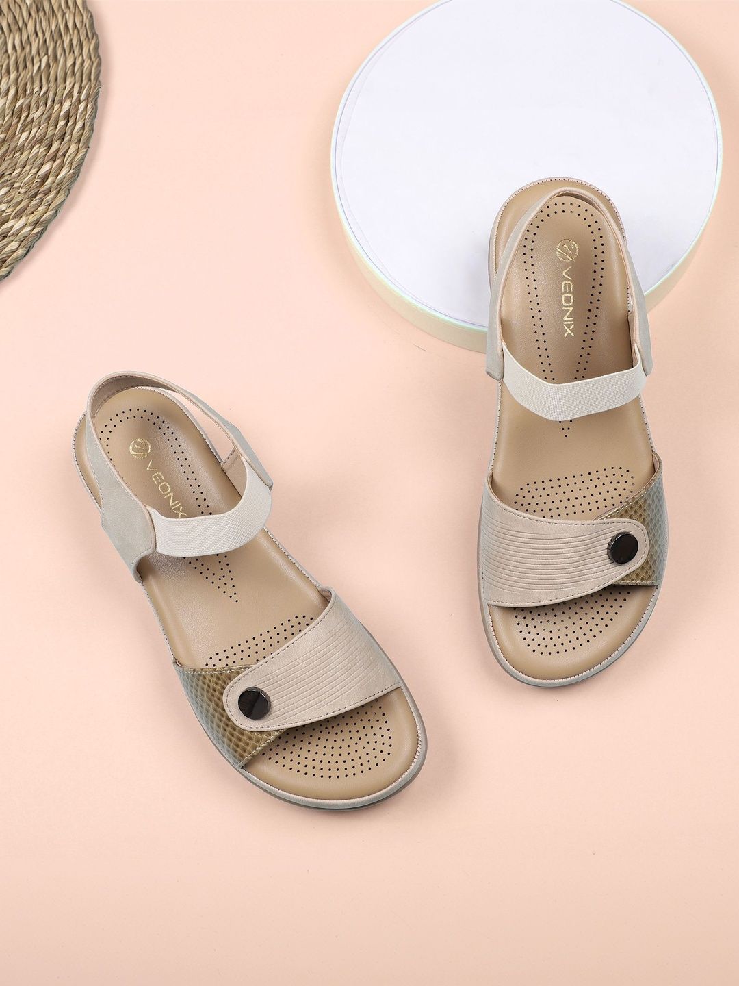 VEONIX Women T-Strap Flats-picture-34