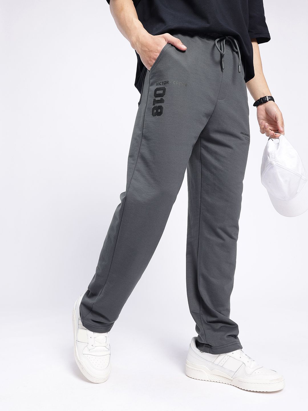glitchez Men Typography Printed Straight Fit Track Pants-picture-37