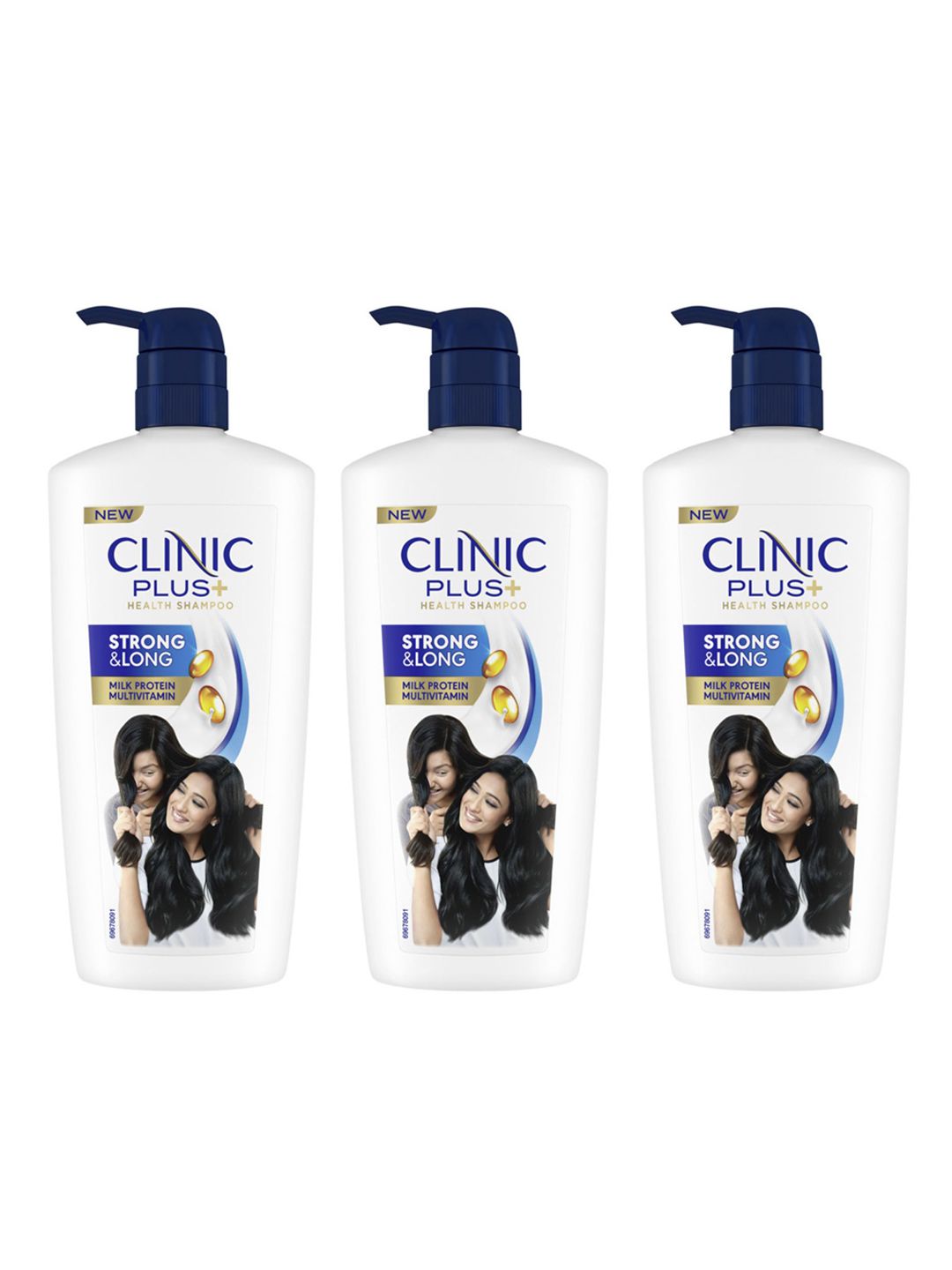 Clinic Plus Set Of 3 Strong & Long Shampoo With Milk Protein - 650ml Each-image-29