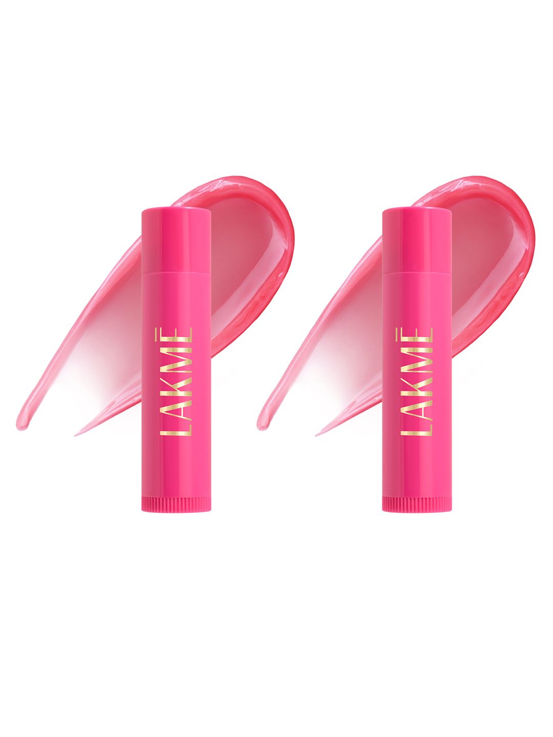 Lakme Set of 2 Lip Love Care Stick 24Hr Moisturization with SPF 15 4.5g Each - Strawberry-image-27