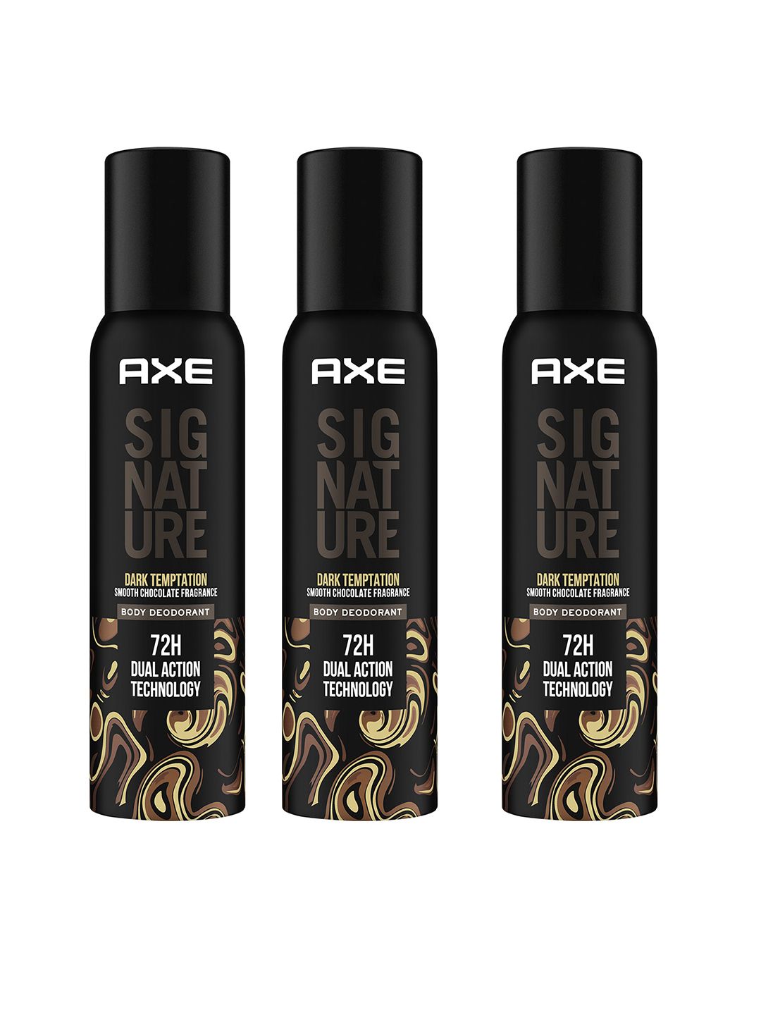 Axe Men 3Pcs Signature Dark Temptation No Gas Deodorant Body Spray - 154ml each-picture-24