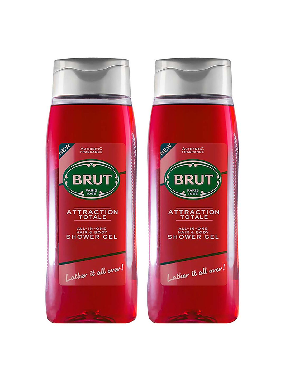 BRUT Men Set of 2 Attraction Totale All-In-One Hair & Body Shower Gel - 500ml each-picture-32