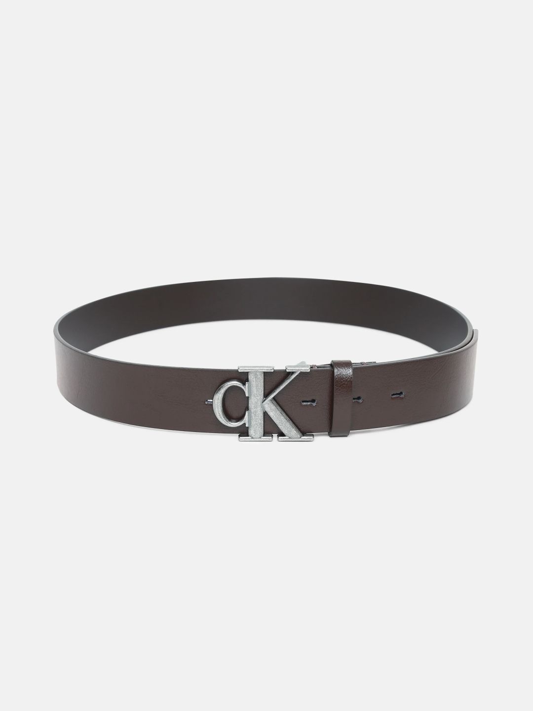 Calvin Klein Brown Solid Leather Classic Belt-picture-13