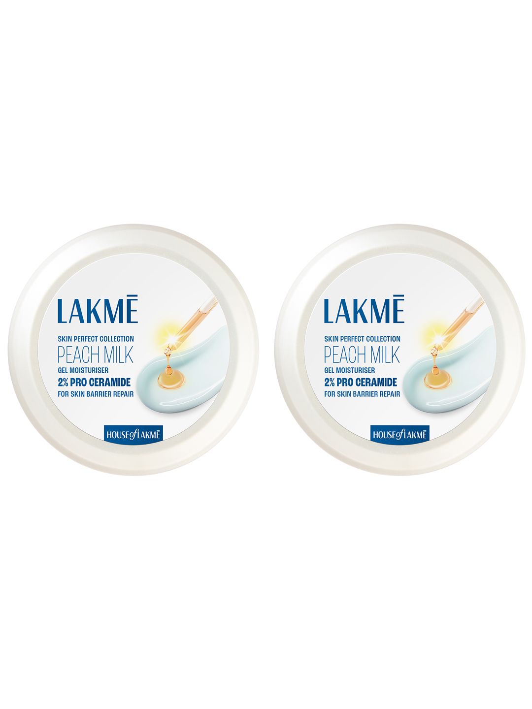 Lakme Set Of 2 Skin Perfect Collection Peach Milk Gel Moisturizer - 200g Each-image-25