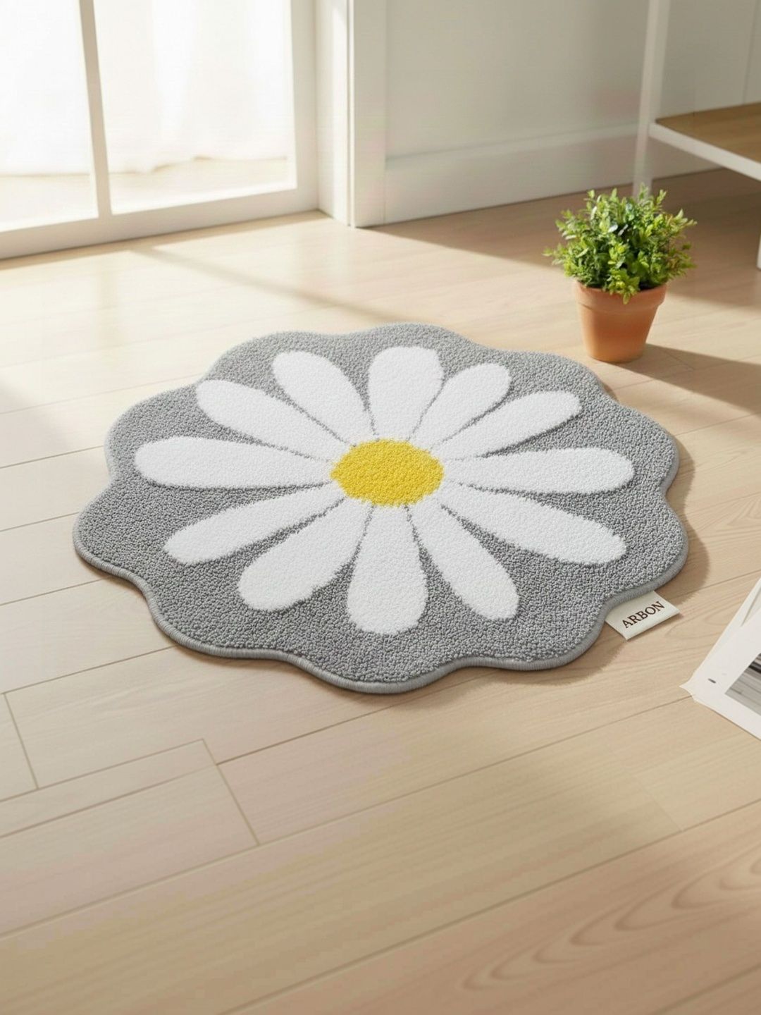 StromX Grey & White Printed Anti-Skid Doormat-picture-48