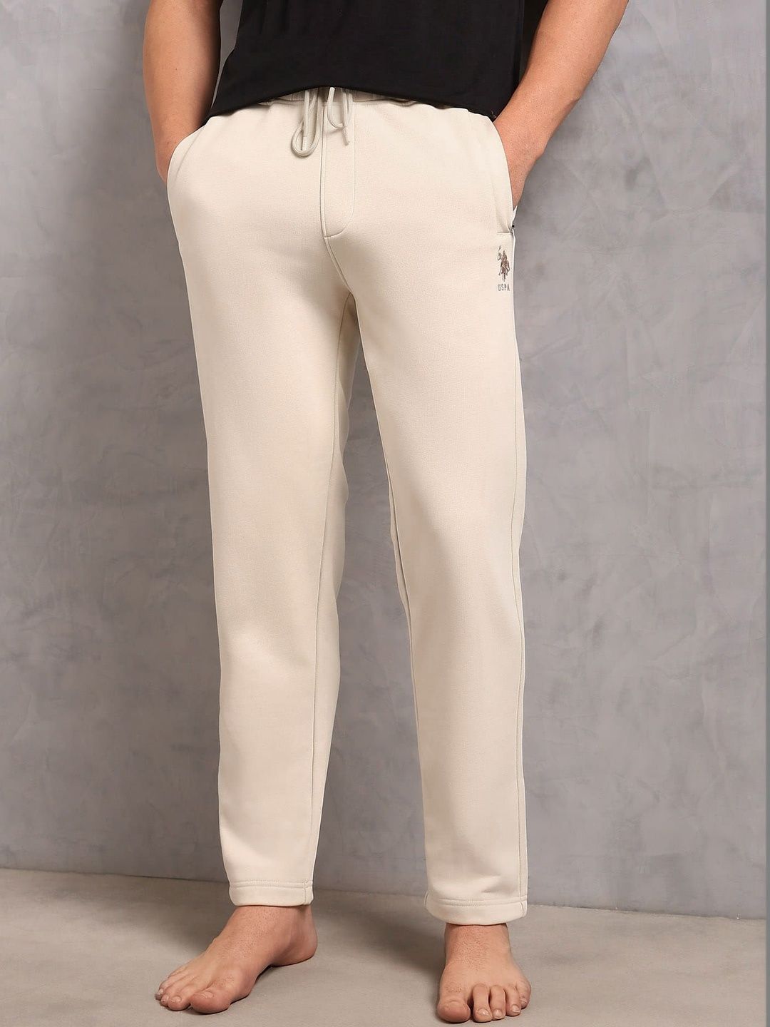 U.S. Polo Assn. Men's OR007 Mid Rise Fleece Lounge Trackpants-picture-48