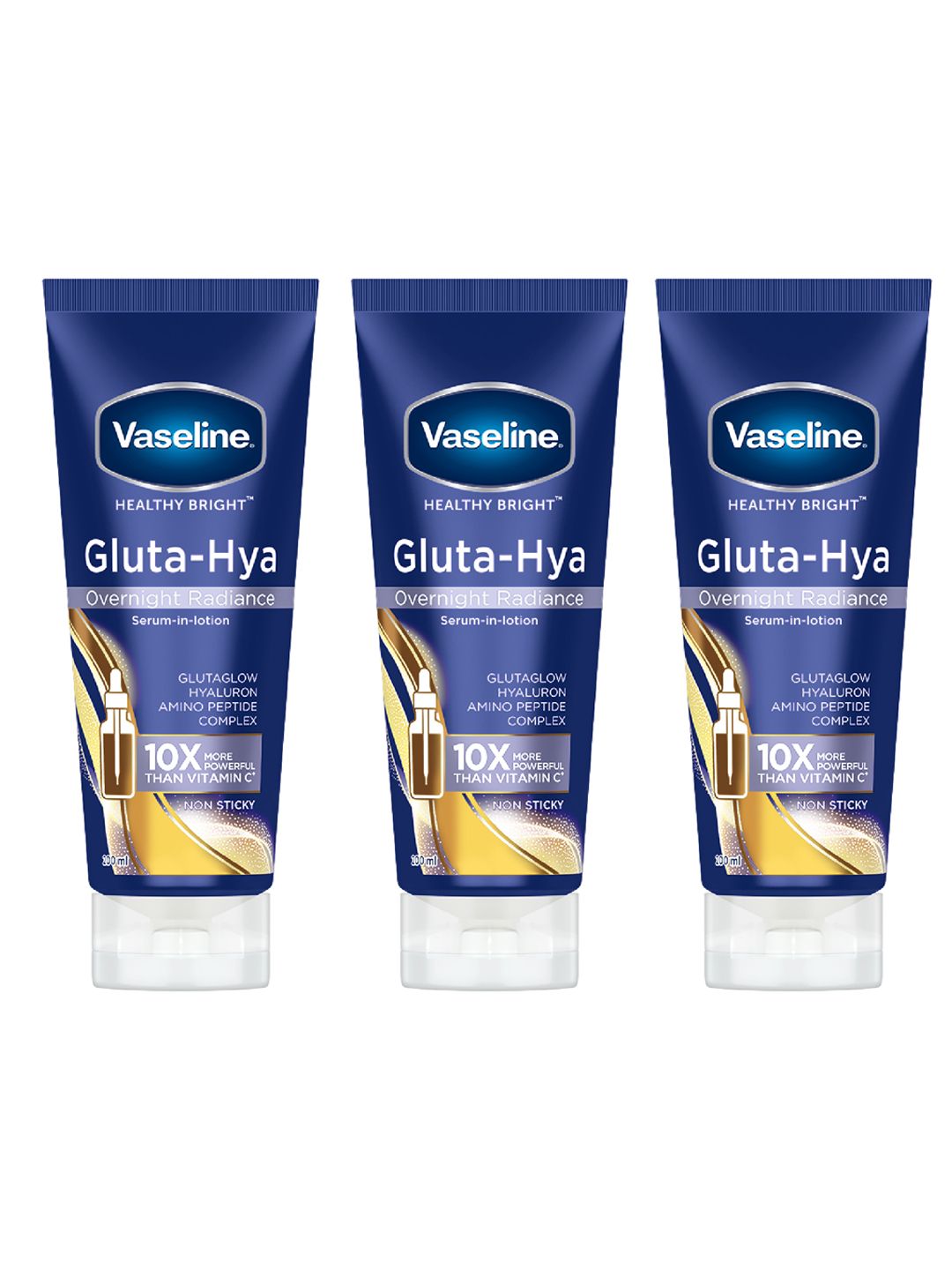 Vaseline Set Of 3 Gluta-Hya Overnight Radiance Serum-In-Lotion - 200ml Each-image-40