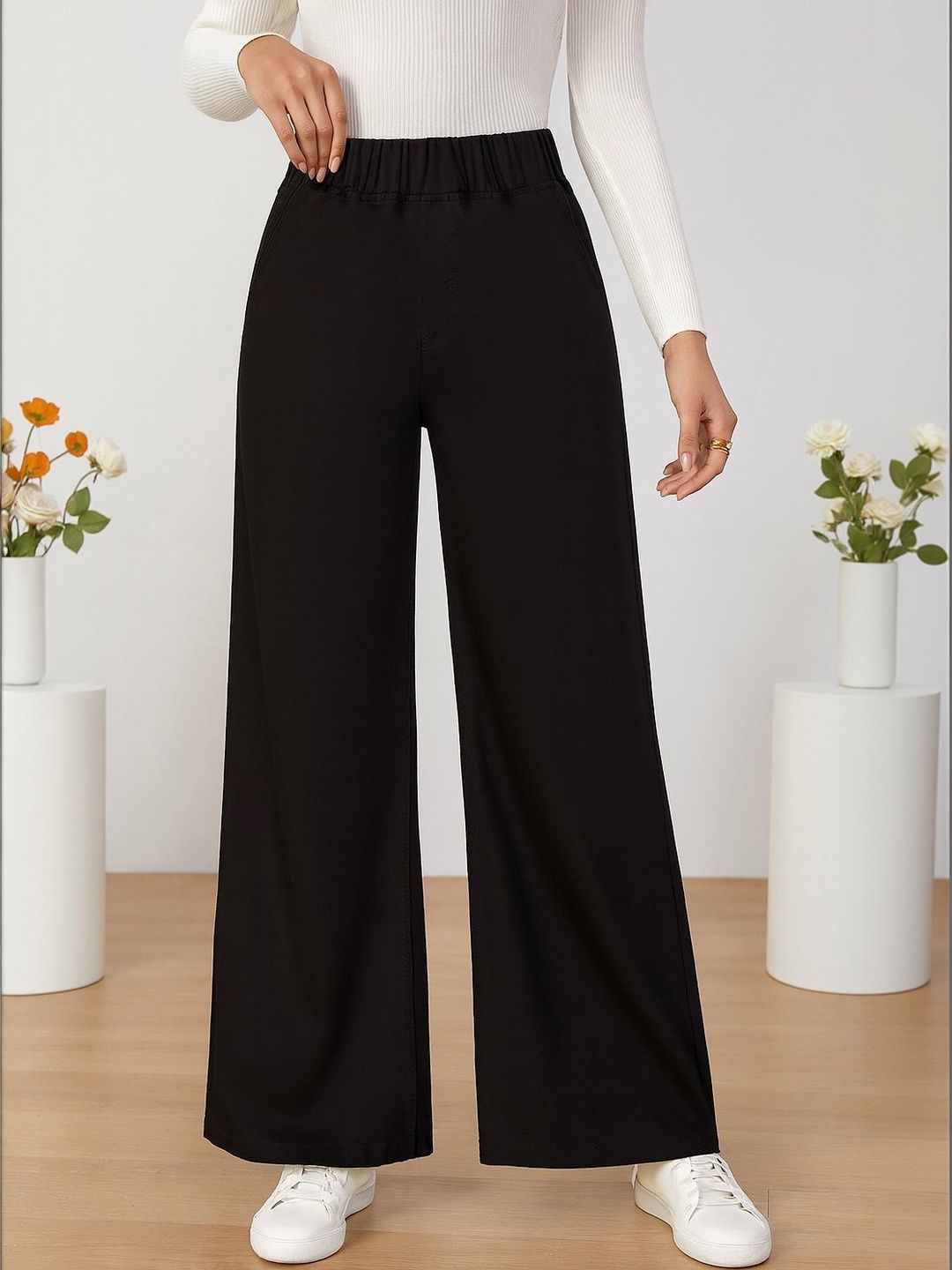 KASHIANXSTYLE Women Comfort Boyfriend Fit High-Rise Stretchable Jeans-image-34