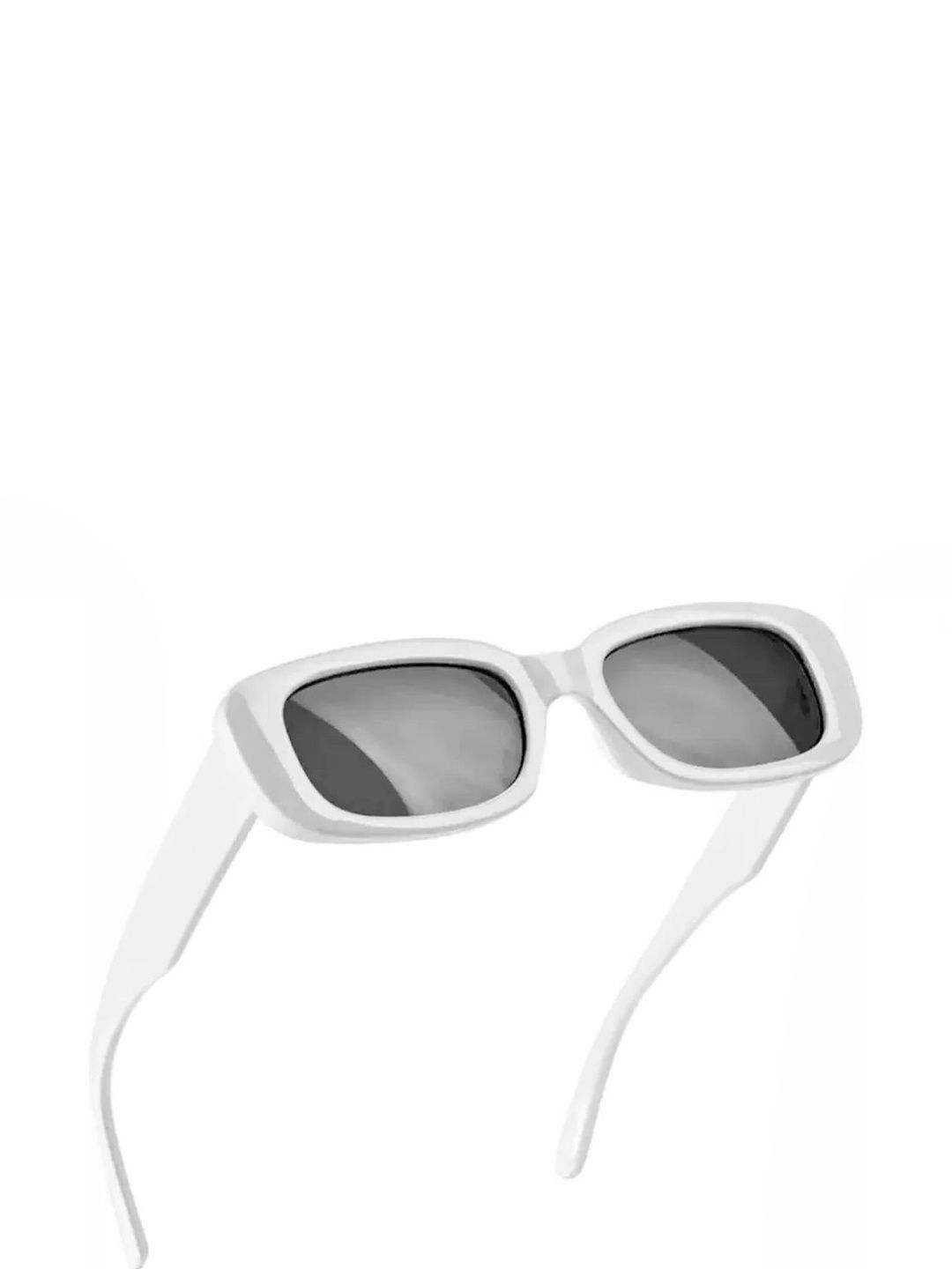 Elligator Men Black Lens & White Square Sunglasses with-picture-21