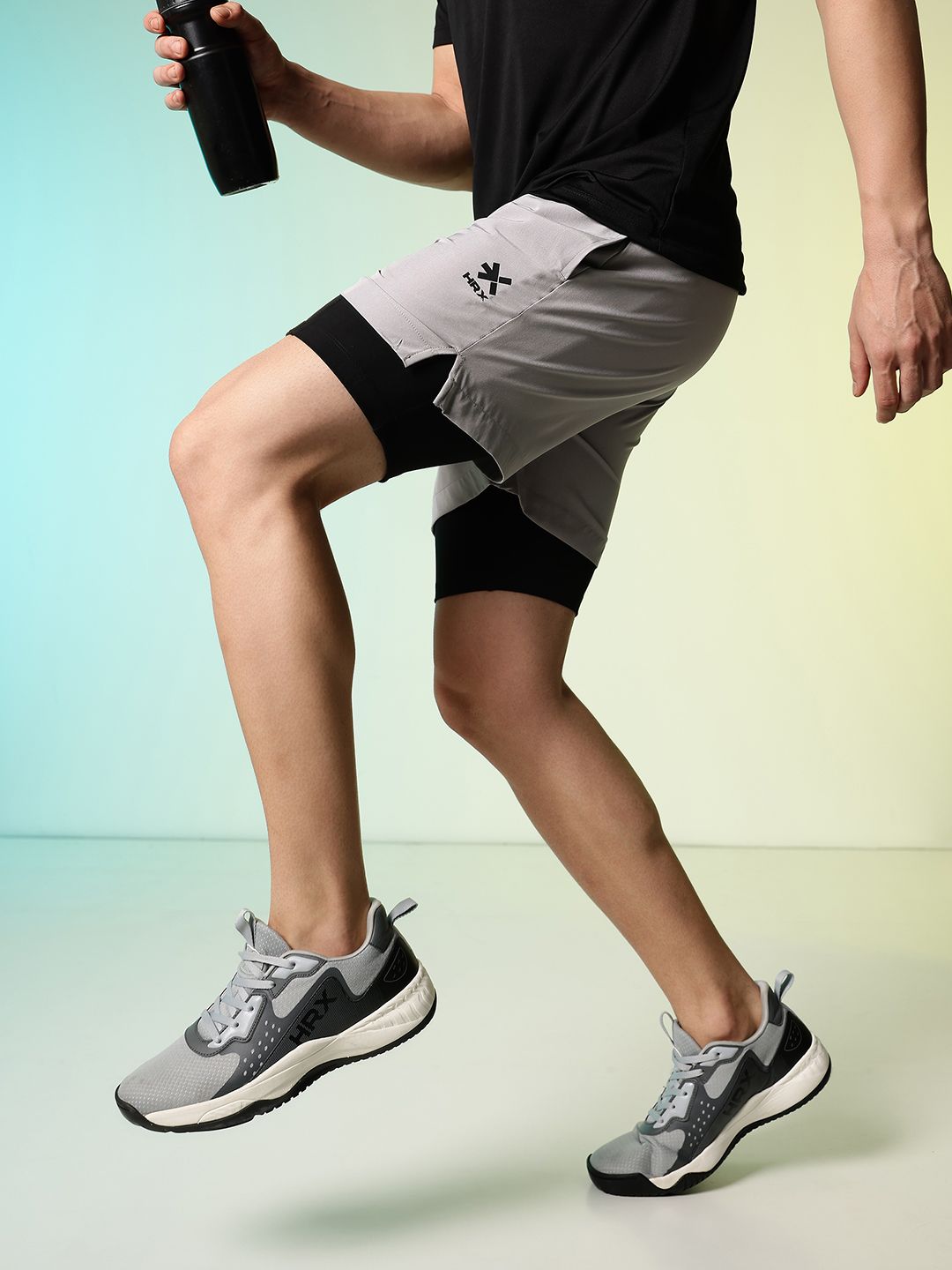 HRX by Hrithik Roshan Men Training or Gym Shorts-picture-36