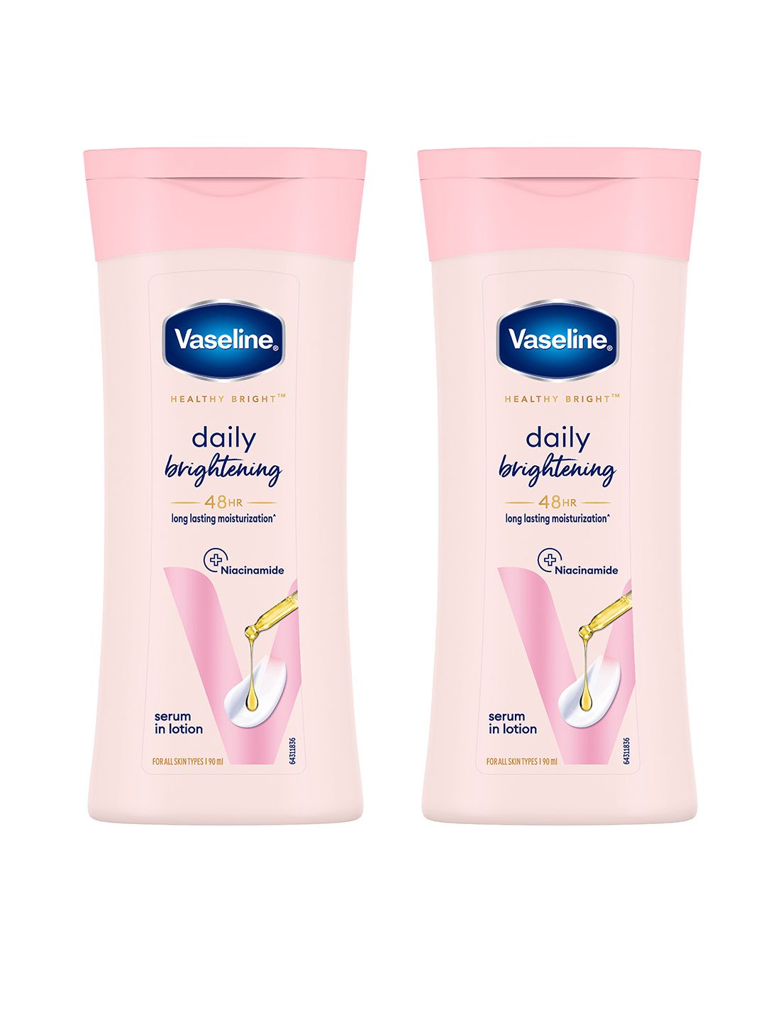 Vaseline Set of 2 Daily Brightening Body Lotion For Healthy & Glowing Skin - 90ml each-picture-43