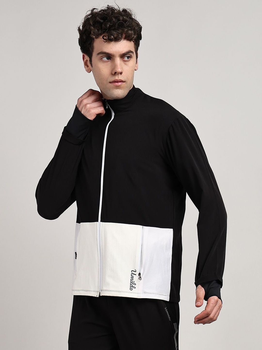 UMILDO Men Colourblocked Lightweight Training or Gym Sporty Jacket-picture-16