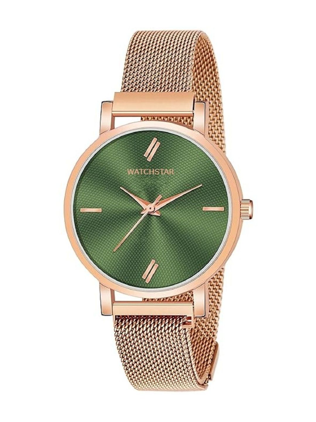 WATCHSTAR Women Dial & Stainless Steel Bracelet Style Straps Analogue Watch Heavy rizly Green-picture-29