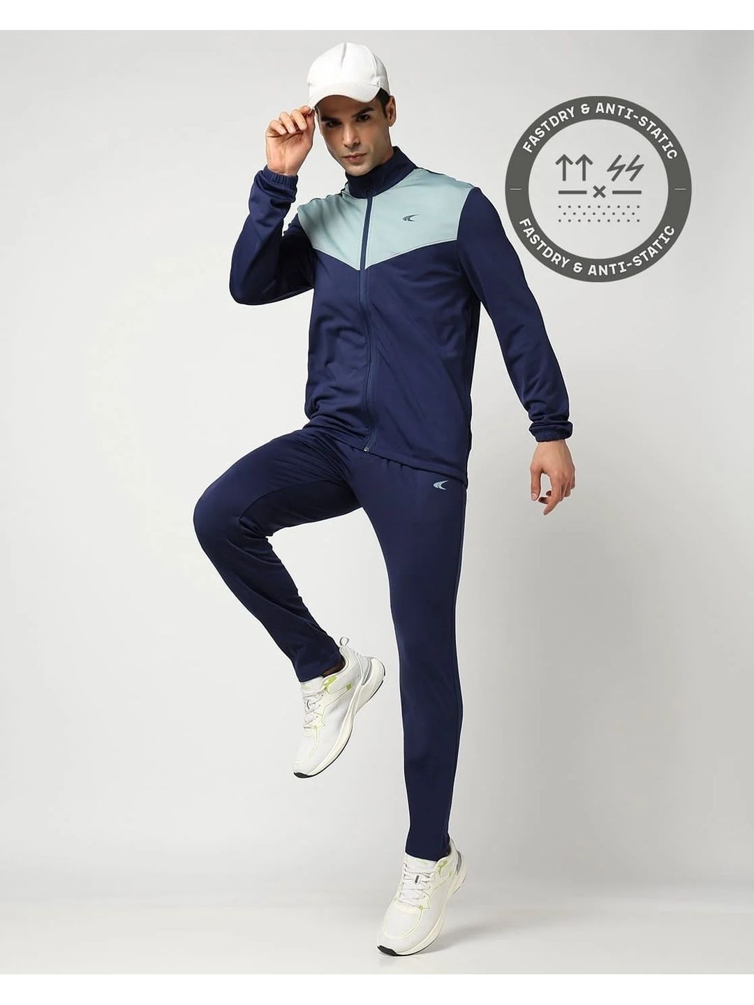 Performax Men Color Blocked High Neck Long Sleeves Mid-Rise Tracksuits-image-21