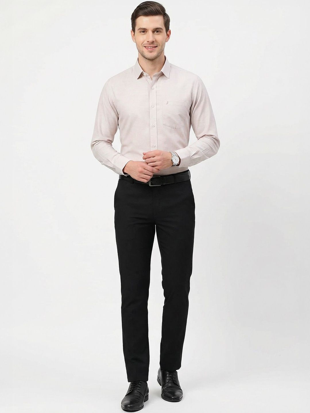 Cottonking Men Pure Cotton Full Sleeves Slim Fit Formal Shirt-picture-22