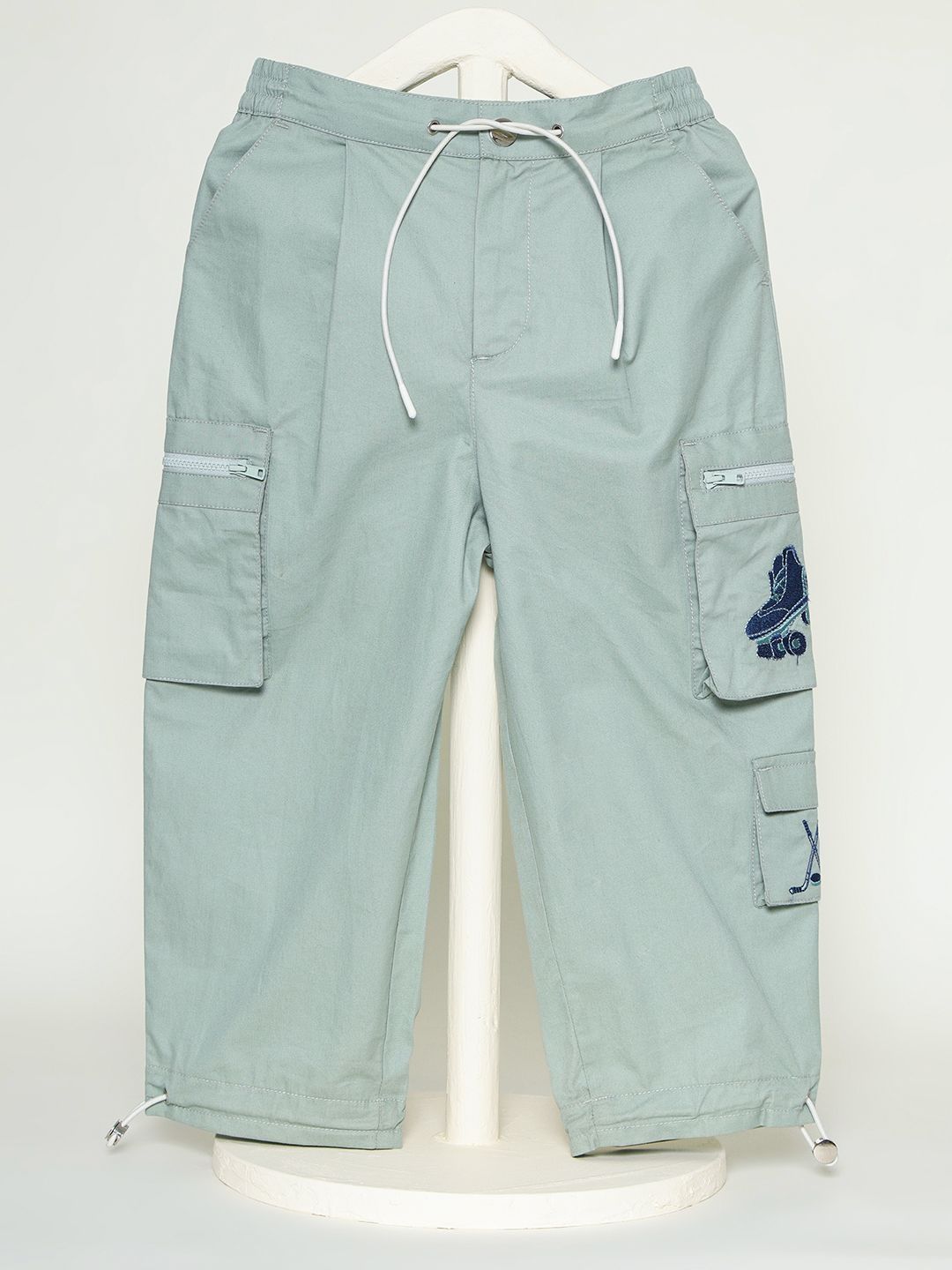 THE BABY TRUNK Boys Relaxed Cargos Trousers-picture-33