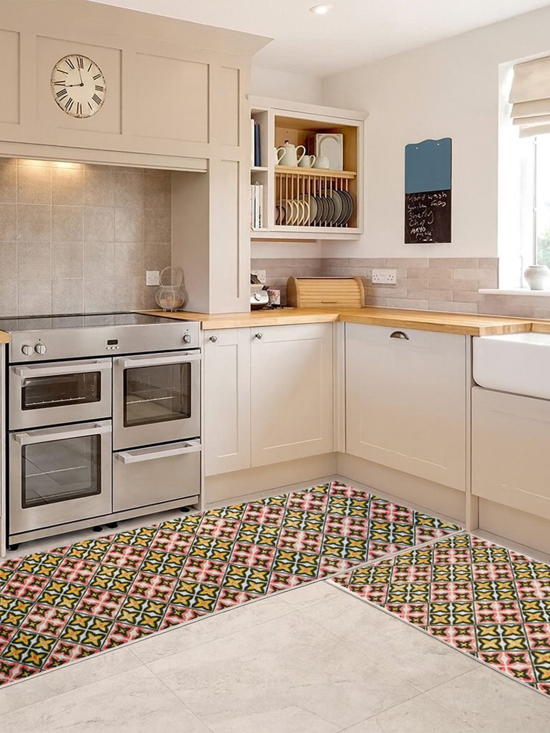 Kaleen India 2Pcs Coral Printed Anti-Skid Kitchen Mats-picture-22