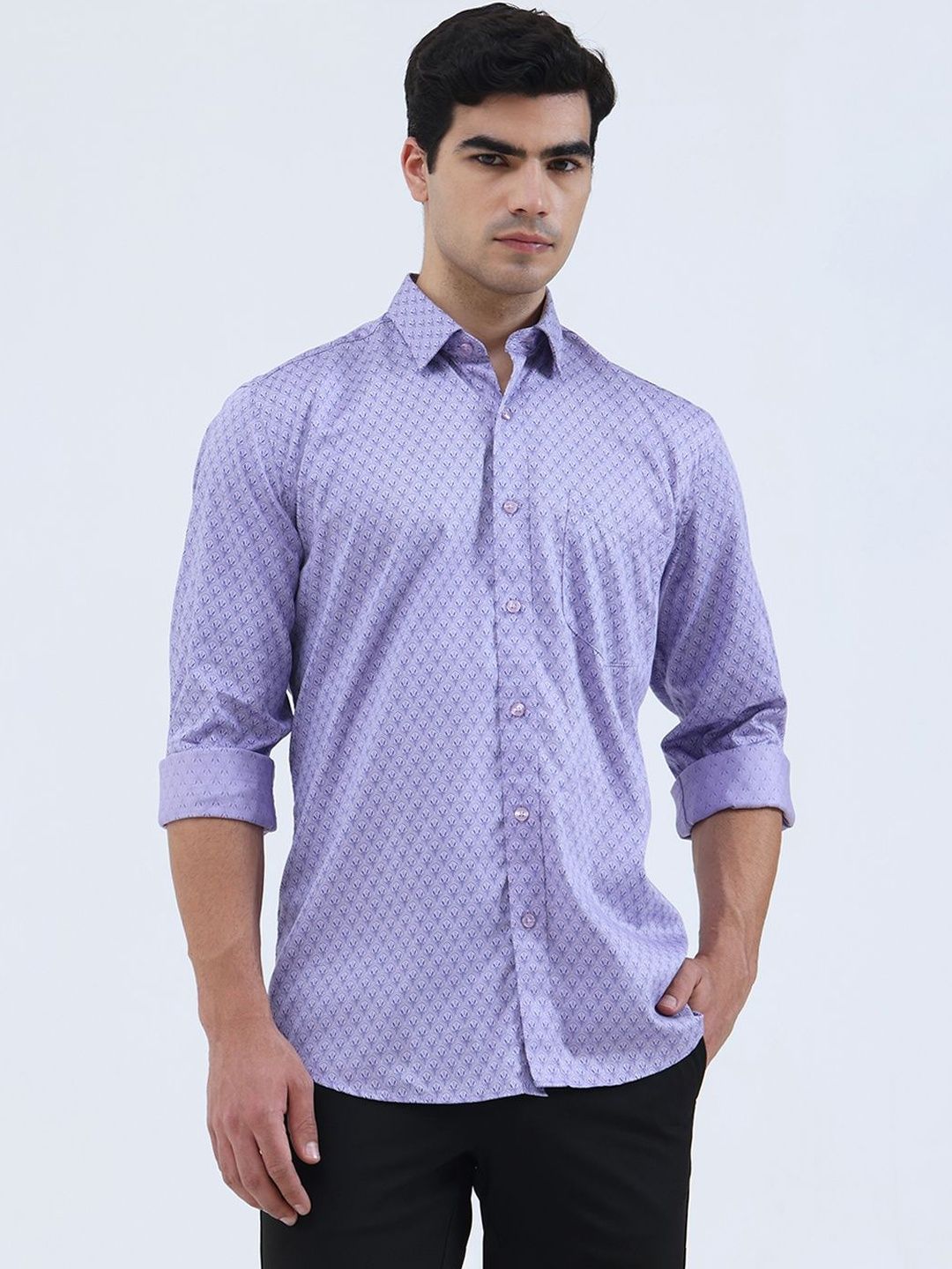 Greenfibre Men Slim Fit Printed Casual Shirt-picture-27