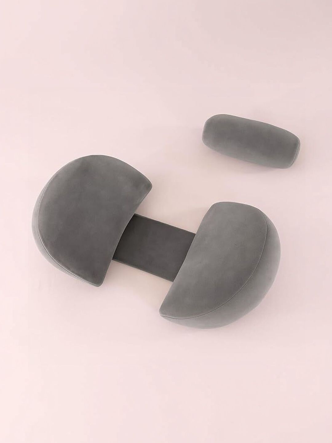 VRINDAKUL Grey Polyester Maternity Pillow-picture-13