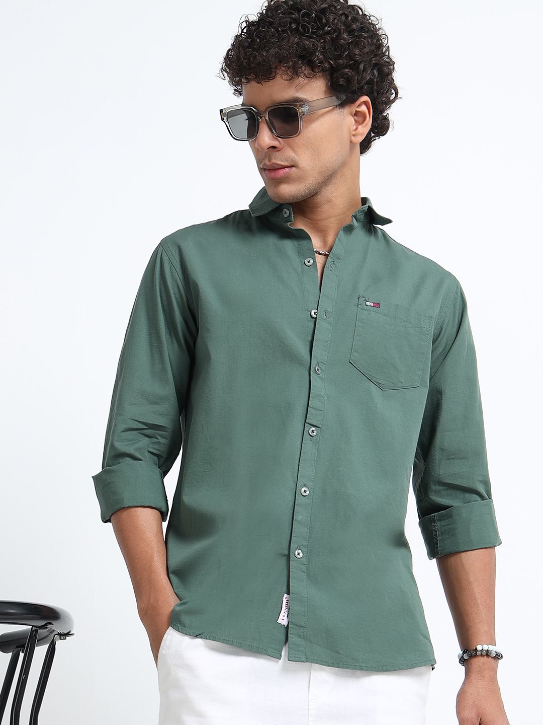 U.S. PITCHERS Men Standard Slim Fit Casual Shirt-picture-23