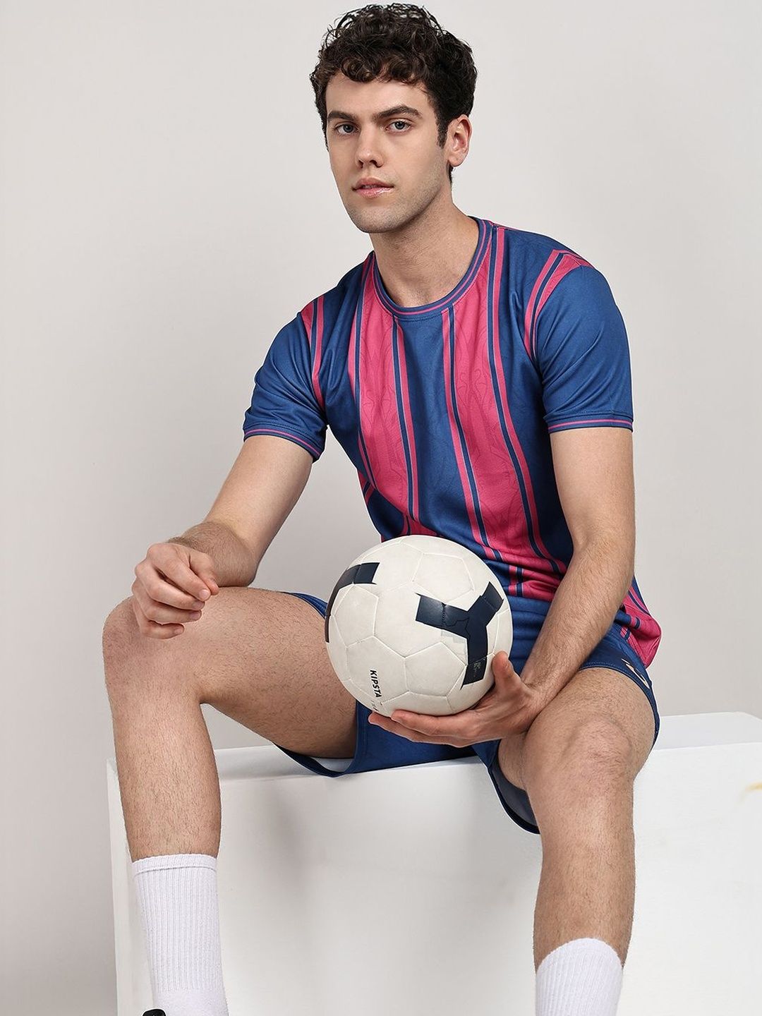 UMILDO Men Barcelona Striped Dri-FIT T-shirt-picture-6