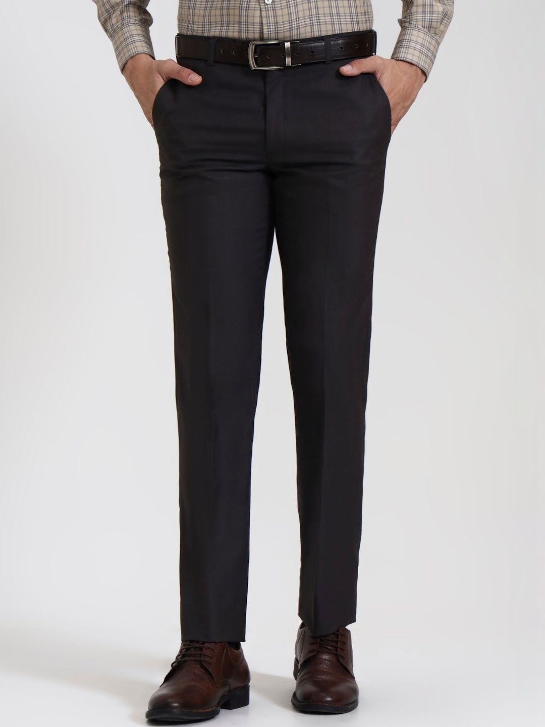 JADE BLUE Men Slim Fit Trousers-picture-51