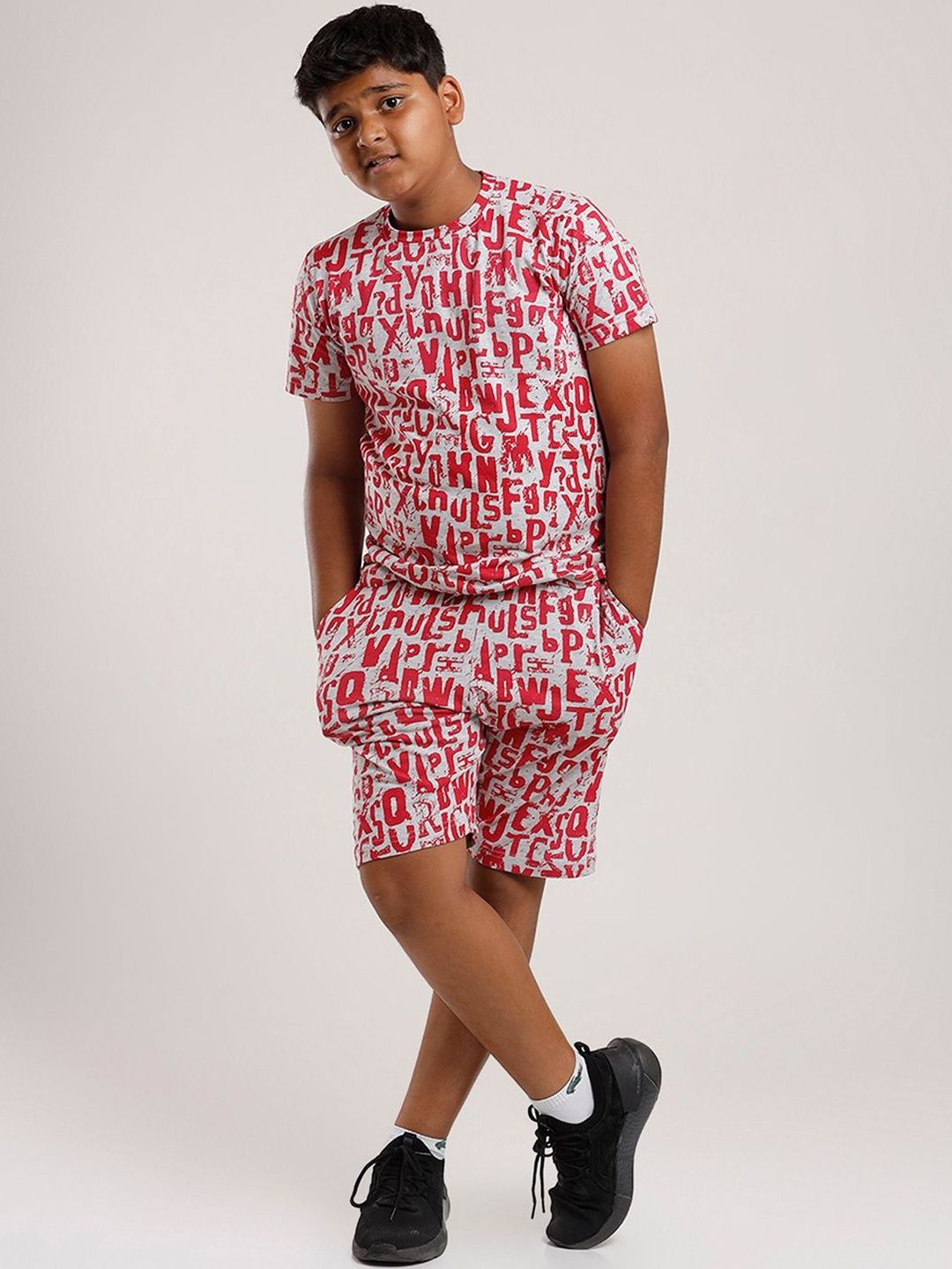 CHILINS Boys Printed T-shirt with Shorts-picture-49