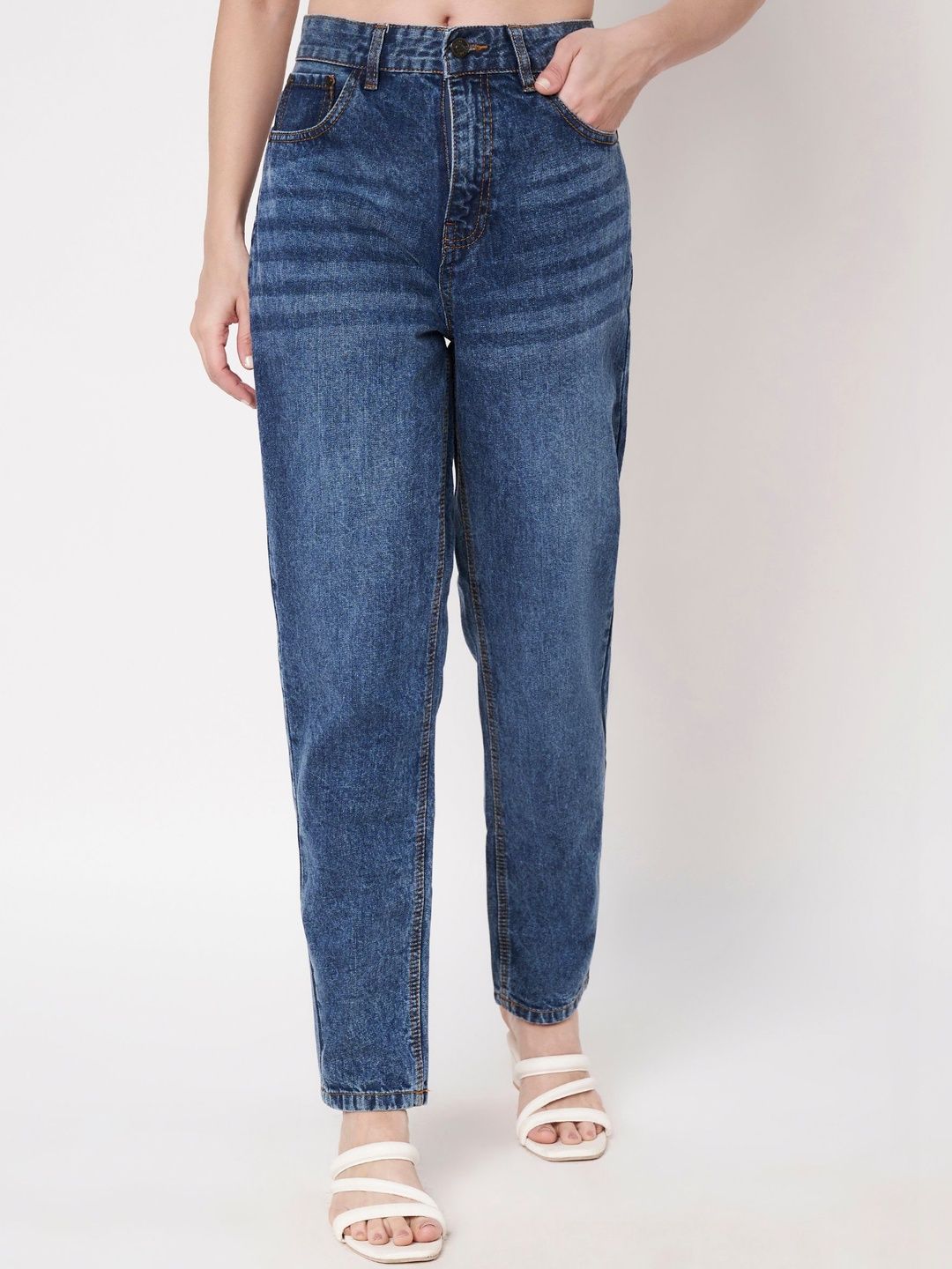 Zaahii Women Boyfriend Fit High-Rise Light Fade Jeans-picture-32