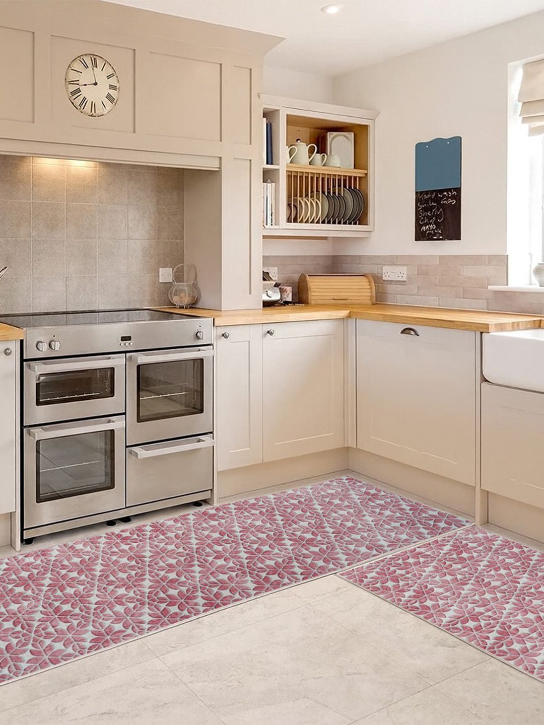 Kaleen India 2Pcs Coral Printed Anti-Skid Kitchen Mats-picture-24