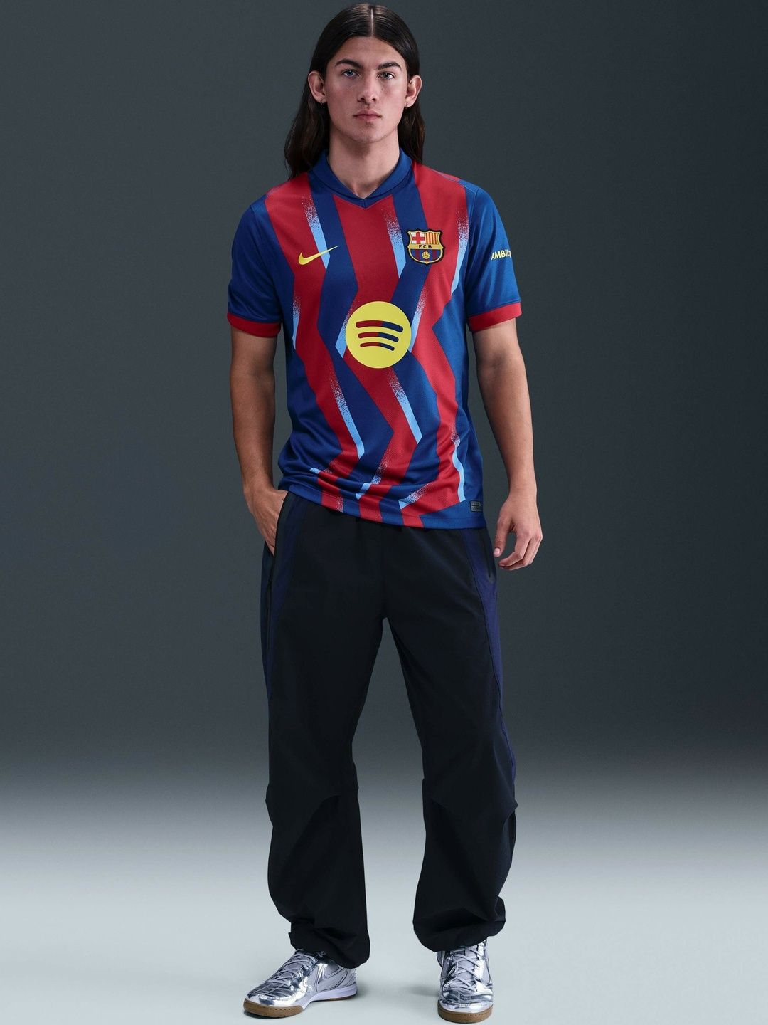 Nike FC Barcelona 2025/26 Stadium Fourth Men's Nike Dri-FIT Football Replica T-Shirt