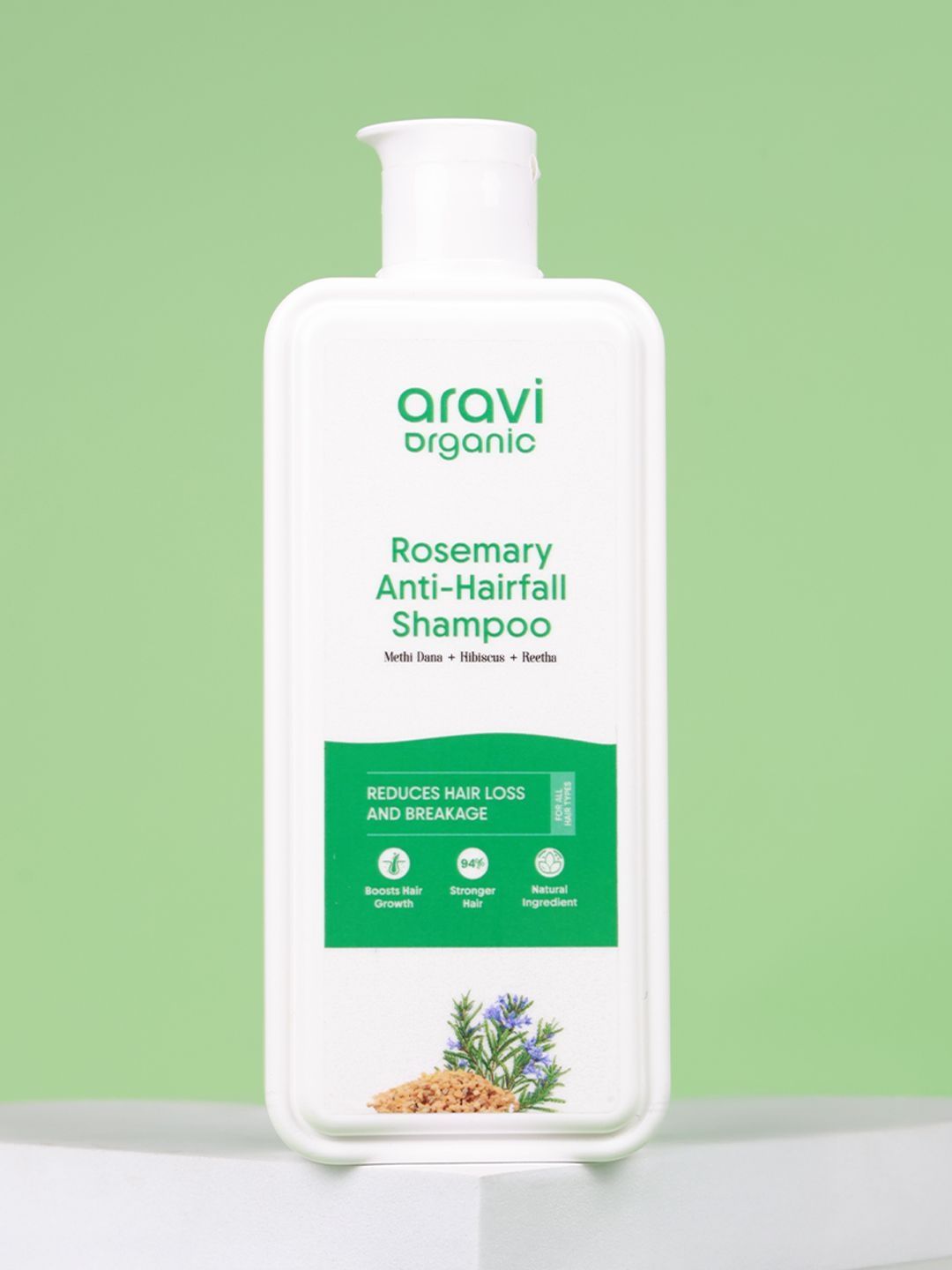 Aravi Organic Rosemary Anti-Hairfall Shampoo - 300 ml-picture-38