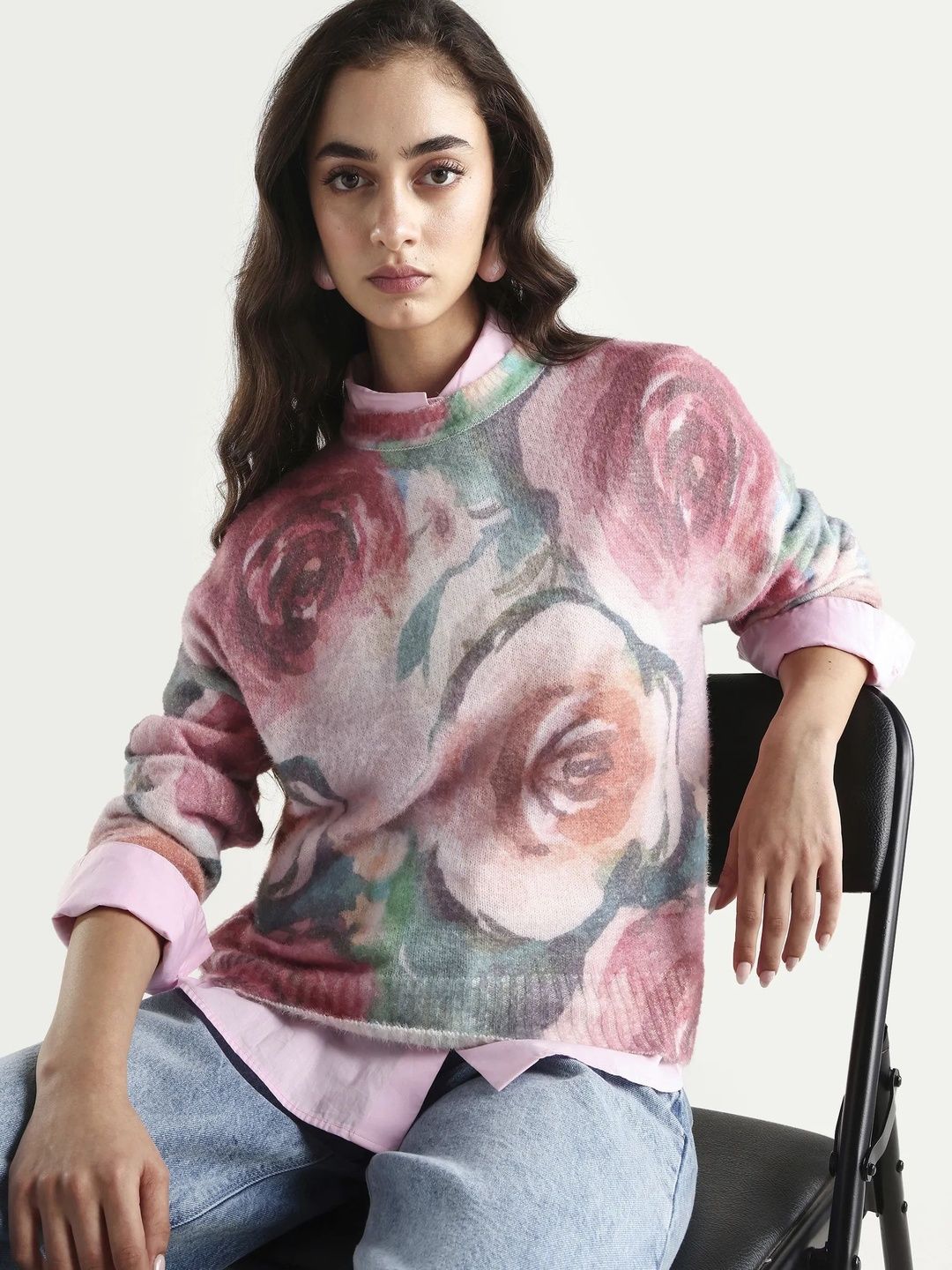 RAREISM Women Floral Printed Pullover