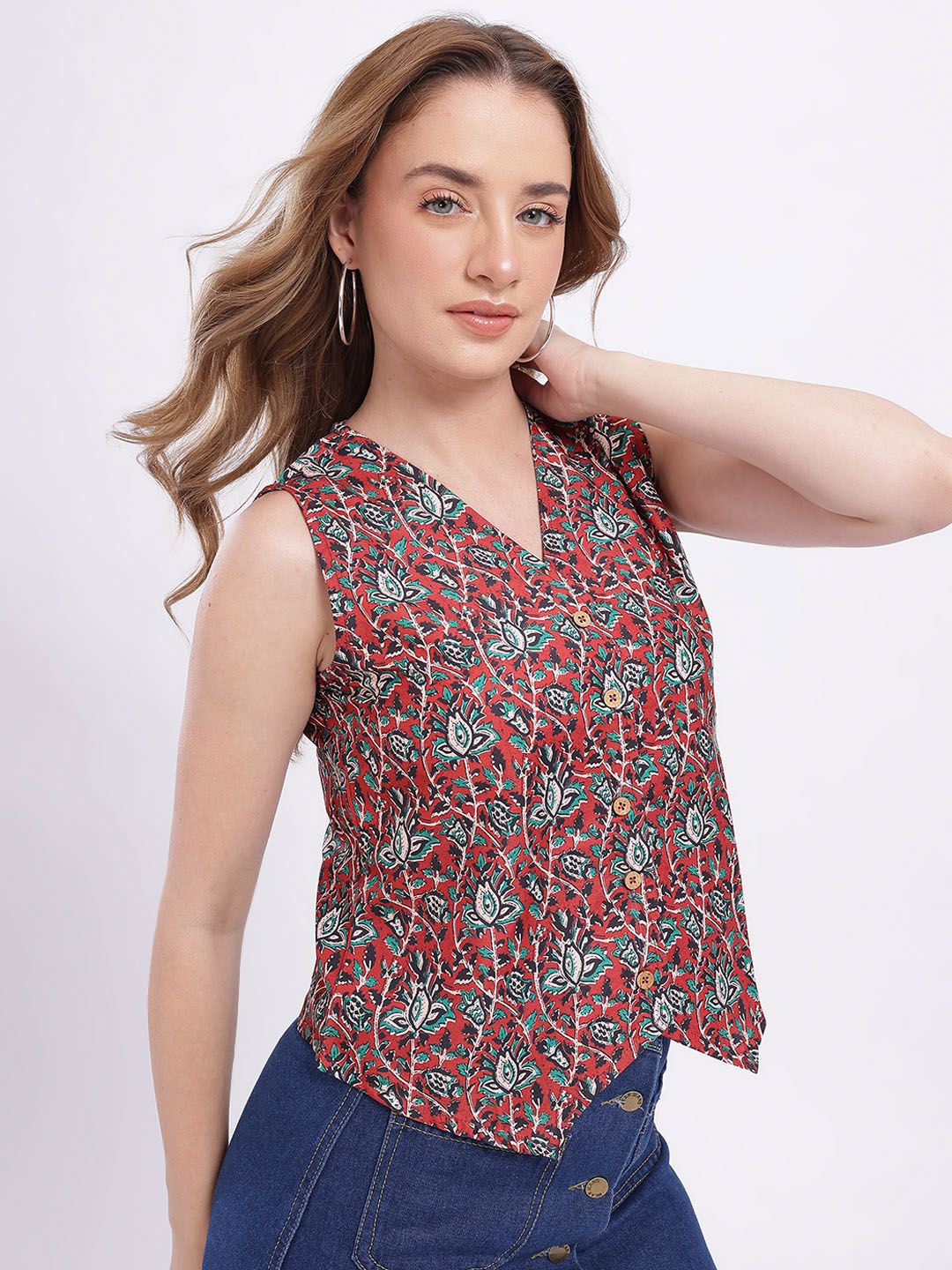 4WRD by Dressberry Floral Print Vest Top-picture-16