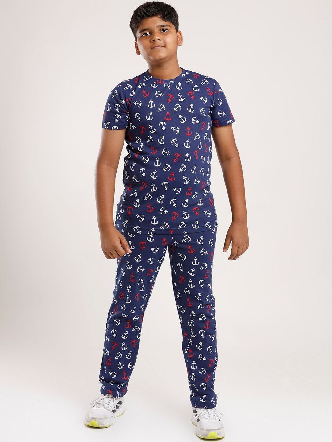 CHILINS Boys Printed T-shirt with Pyjamas-picture-15