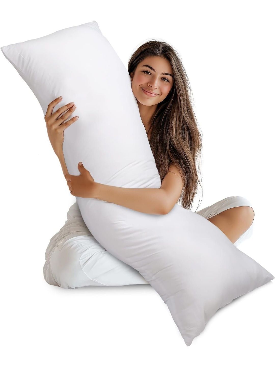 VRINDAKUL White Polyester Sleep Pillow-picture-48