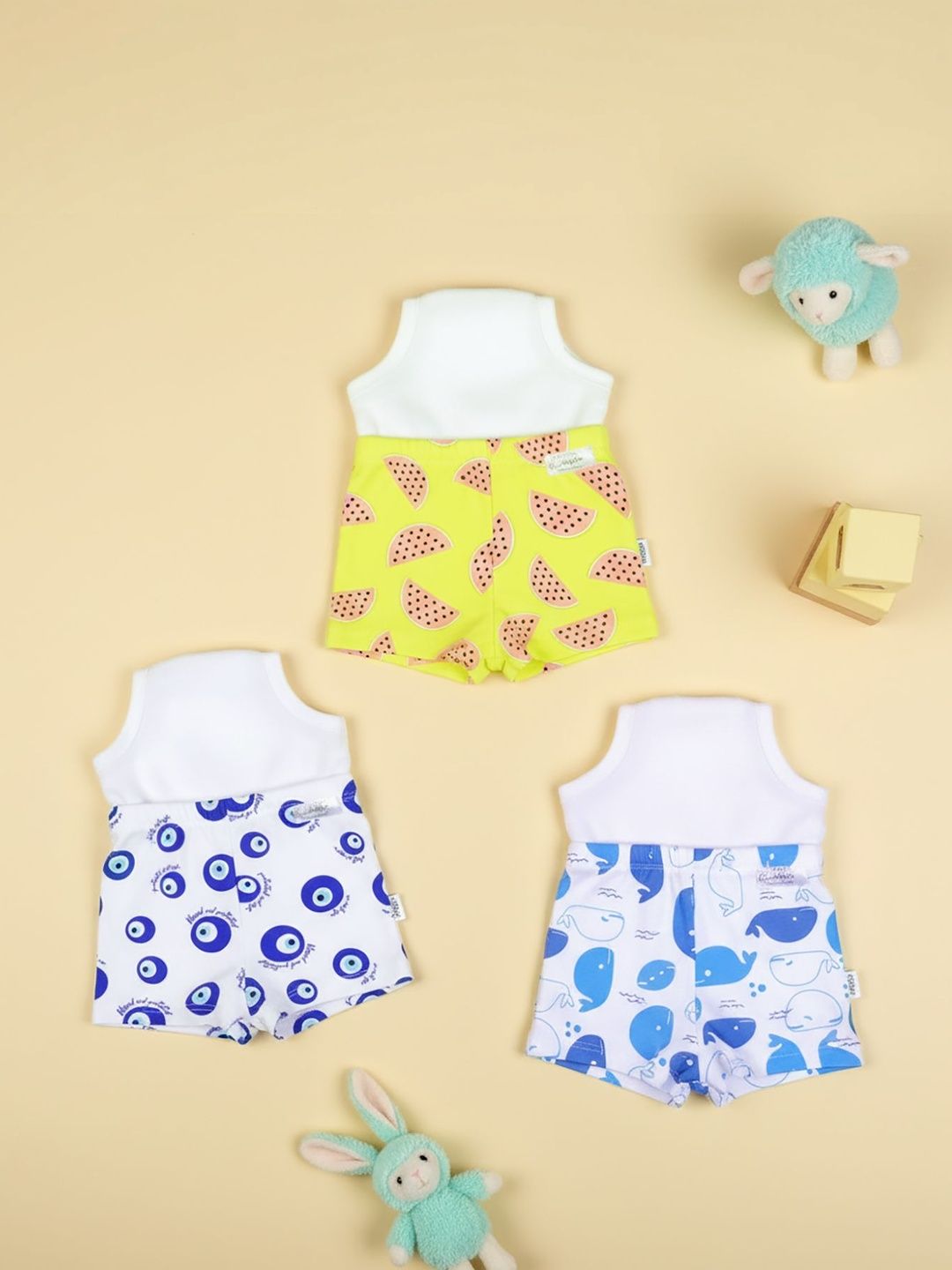 Snugkins Pack Of 3 Printed Cotton Potty Training Shorts-picture-29